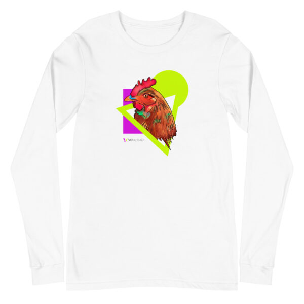 VETAHEAD Chicken Unisex Long Sleeve Tee - Image 3