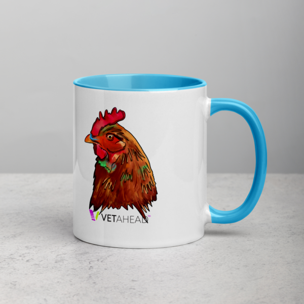 VETAHEAD Chicken Mug with Color Inside